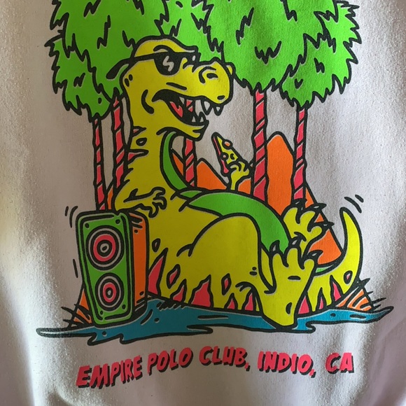 Coachella Valley Music Festival Dinosaur Pizza Crewneck M 2017 - Picture 4 of 8